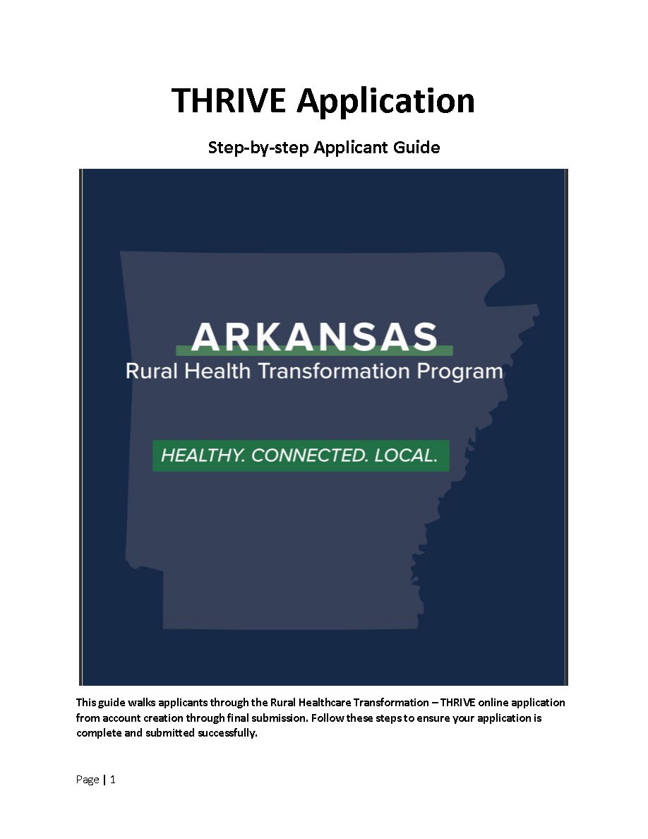 THRIVE Application Guide